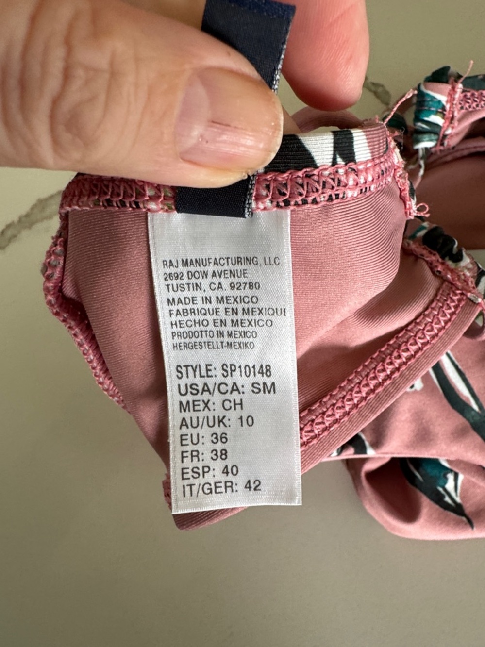 Splendid Mills Watercolor Bikini Swimsuit Top - SP10148 - Small - Picture 7 of 9